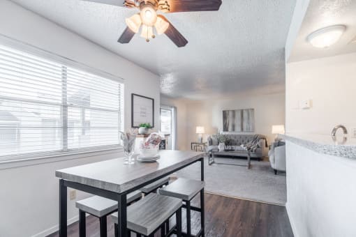 2 inch blinds and ceiling fans  at Garden Gate, Texas, 75061