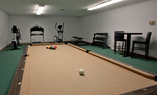 River Ridge Apartments fitness room, Anoka, Minnesota