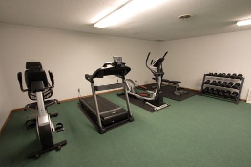 River Ridge Apartments fitness room, Anoka, Minnesota