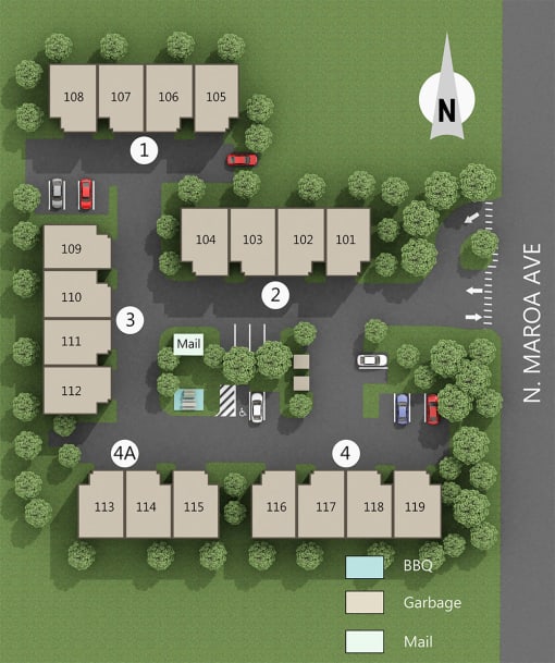 Maroa Court Site Map