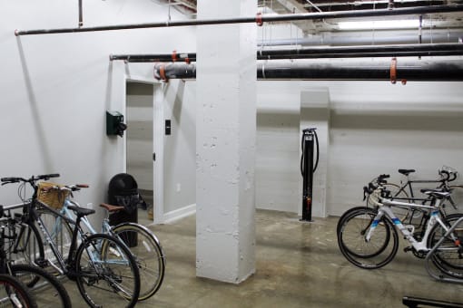 bike shop with bike storage area  at Thomas Jefferson Tower, Alabama