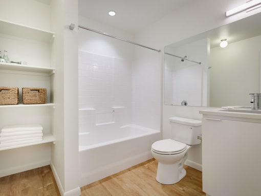 Large Soaking Tub In Master Bathroom With A Tile Surround at Watercooler, Idaho, 83702