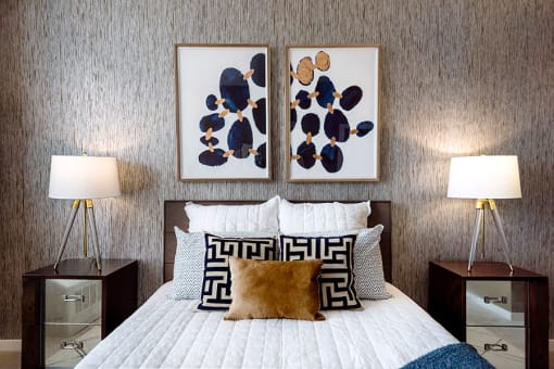 Spacious Bedroom With Comfortable Bed at The Green at Bloomfield, New Jersey