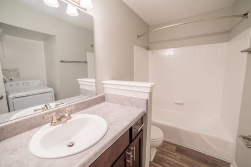 Bathroom at Barrington Estates Apartments, Indiana, 46260
