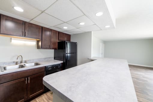 Modern Kitchen at Barrington Estates Apartments, Indiana, 46260