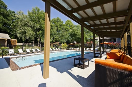 Poolside Cabana at 555 Mansell, Roswell, GA