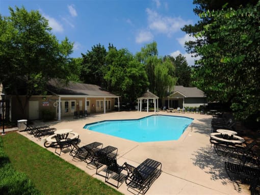 Pool And Sundecks at 50 Stoneview, Lilburn, Georgia