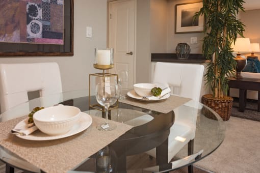 Dining area at Mission Trails Apartments San Diego, San Diego, CA
