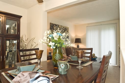 Separate Dining Area +at Collett Woods Townhouses, Farmington, NY
