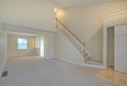 Large Living and Dining Room at Fetzner Square Apartments & Townhouses, Rochester, NY