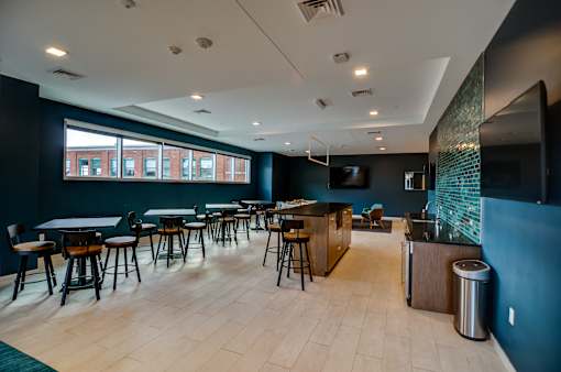 Resident Clubhouse at Venue Tower Apartments