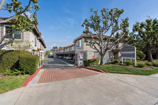Entrance into the community which is gated.