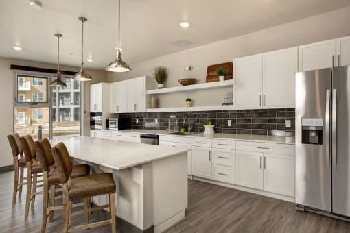 Community Room with Serving Kitchen at VINTAGE AT THE CROSSING, Reno, NV 
