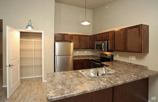 Kitchen with Stainless Steel Appliances