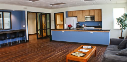 Rolling Hills apartments community room, St. Paul, Minnesota