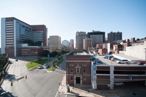 View from Franklin Lofts and Flats