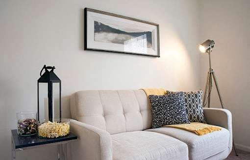 Living Room Sofa at Idlewild Creek  Apartments, New York