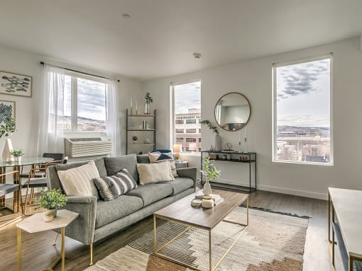 Natural Lighting Living Room at The Fowler, Idaho, 83702