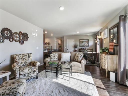 Living Room and Dining Area