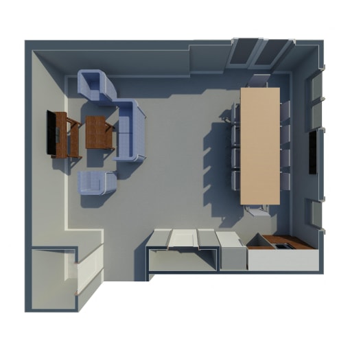 Community room floor plan