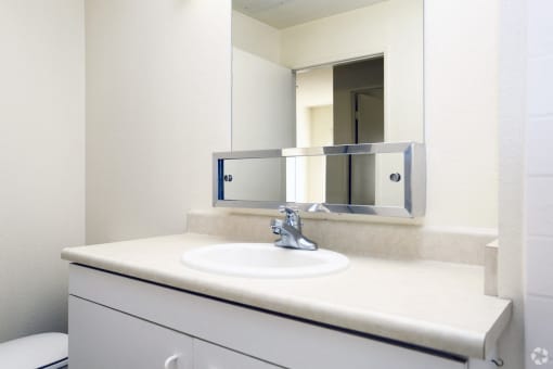 Bath room sink at CANYON COUNTRY SENIOR, California, 91387