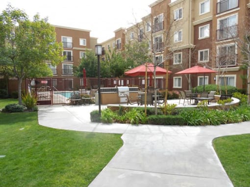 Courtyard at CANYON COUNTRY SENIOR, California