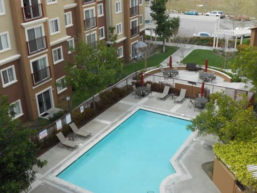 Senior Apartments Pool and Spa at CANYON COUNTRY SENIOR, Santa Clarita, CA 91387