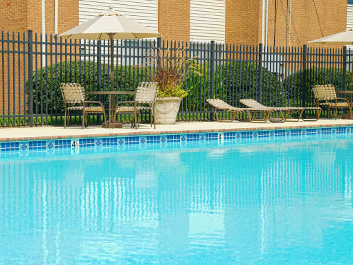 Pool at Andover Apartments in Norfolk VA