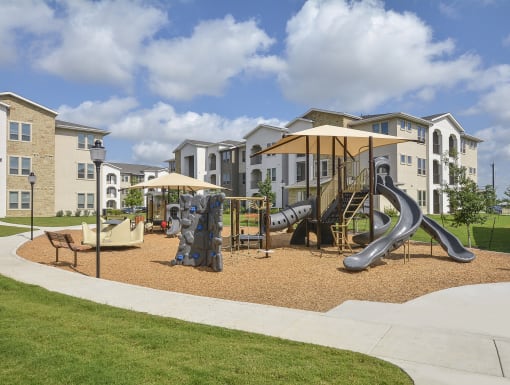 Play structure at Lucero, San Antonio, 78237