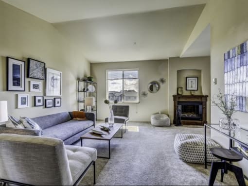 View of Living Area at BELLA SONOMA, Fife, WA