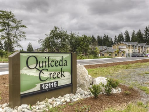 Monument Sign at Quilceda Creek, Marysville, Washington