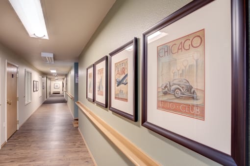 Hallway at VINTAGE AT NAPA, Napa California