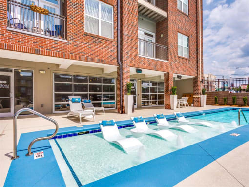 Swimming Pool With Relaxing Sundecks at Greenway at Fisher Park, North Carolina