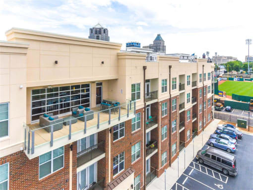 Elegant Exterior View at Greenway at Stadium Park, Greensboro, North Carolina, 27401