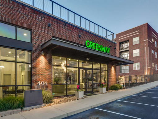 Leasing Center External View at Greenway at Stadium Park, Greensboro, 27401