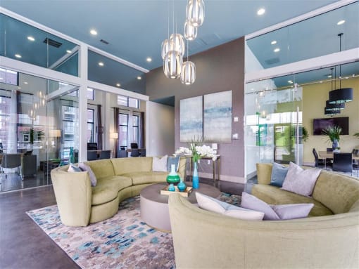 Ample Sitting Space In Clubhouse at Greenway at Stadium Park, Greensboro
