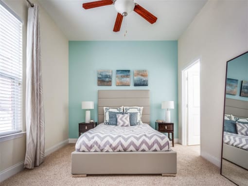 Beautiful Bright Bedroom With Wide Windows at Greenway at Stadium Park, Greensboro, NC