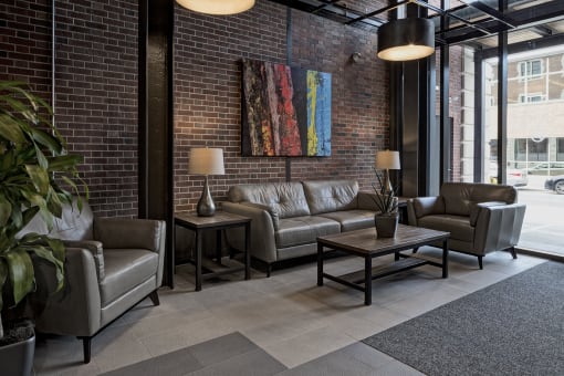 Residents Lounge at The News Apartments in Troy, NY