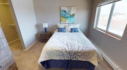 bedroom, bed