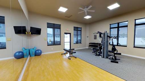 fitness center, gym, workout area