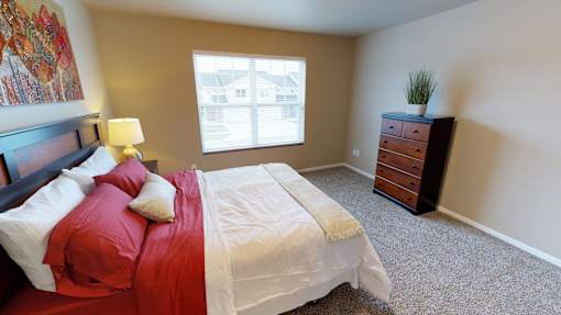 bedroom, bed