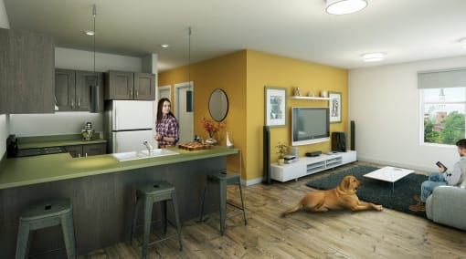 Kitchen & Living