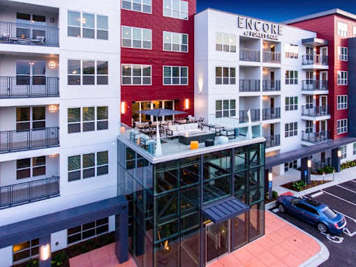 Sky lounge at Encore at Forest Park Apartments, Saint Louis, MO, 63110