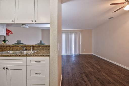 Fairway Manor Apartment Homes Kitchen-Living Area