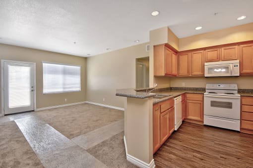 Living Room With Kitchen at TERRAZA DEL SOL, Rancho Cucamonga