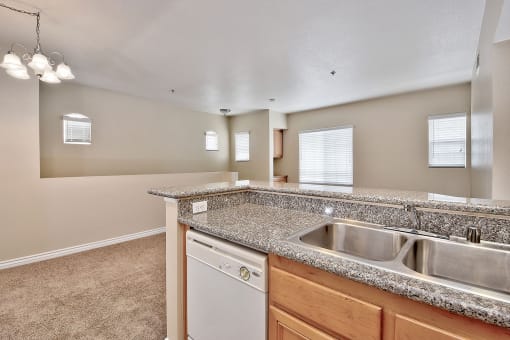 Kitchen With Wash Basin at TERRAZA DEL SOL, Rancho Cucamonga, CA