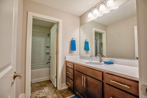 Bathroom of Home For Rent in Holt Michigan | Aspen Lakes Estates