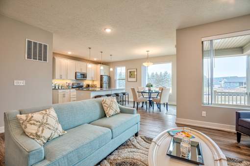 Living room of of Home For Rent in Holt Michigan | Aspen Lakes Estates