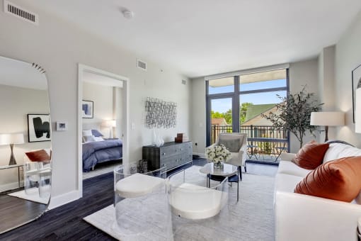 Living Room With Plenty Of Natural Lights at The Brody, Maryland, 20814