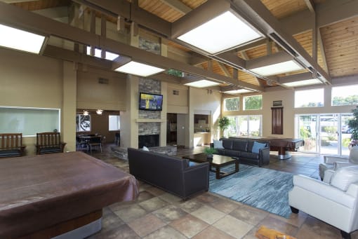 interior of clubhouse
